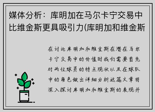 媒体分析：库明加在马尔卡宁交易中比维金斯更具吸引力(库明加和维金斯)